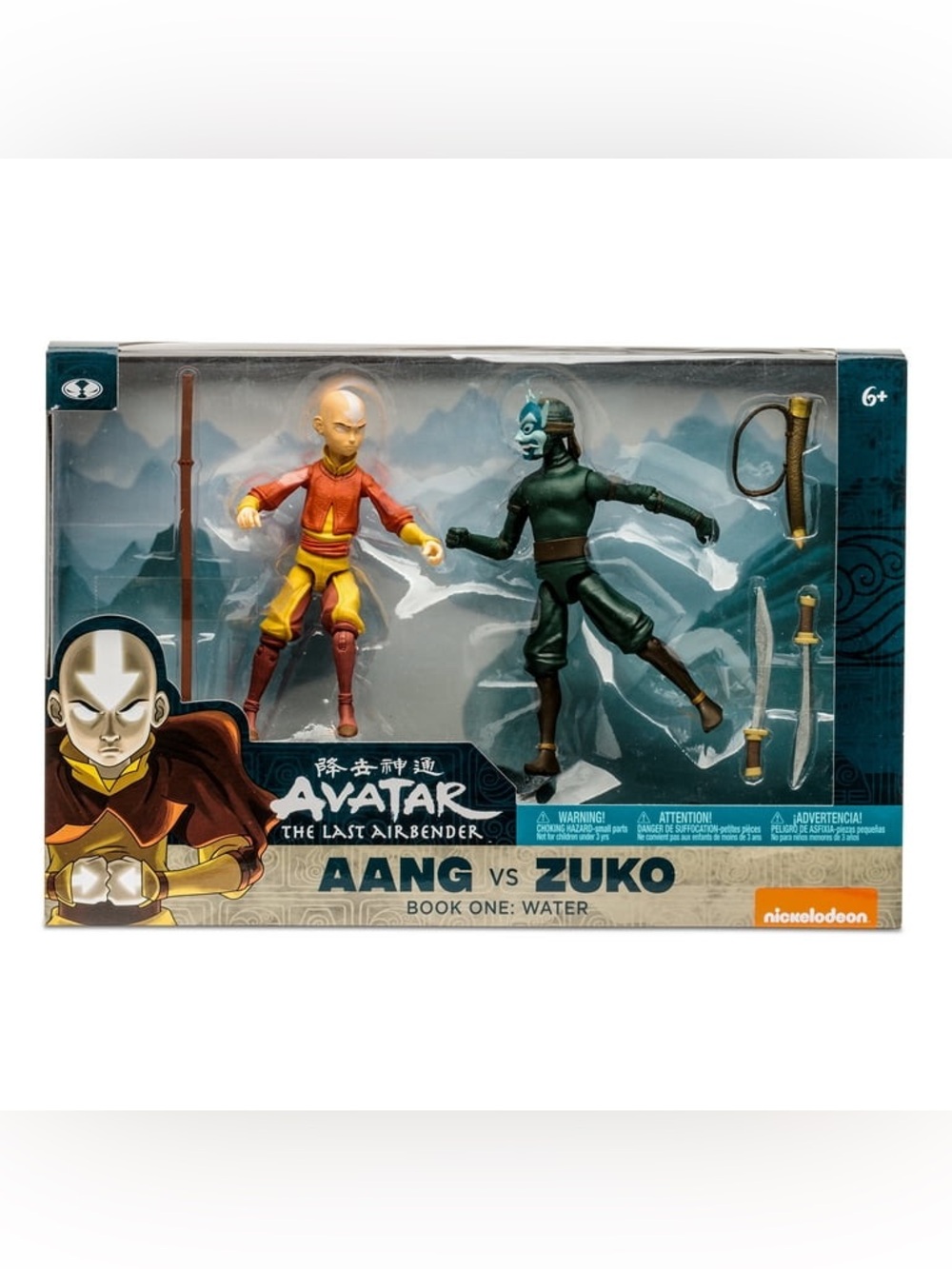 Nickelodeon NIB Avatar Tlab Combo Pk - Aang Vs Blue Spirit Zuko articulated fig